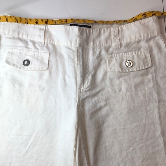 INC International Concepts White Linen Wide Leg Trousers Women’s Size 8 NWOT - Picture 6 of 12